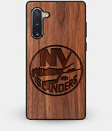 Best Custom Engraved Walnut Wood New York Islanders Note 10 Case - Engraved In Nature
