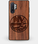 Best Custom Engraved Walnut Wood New York Islanders Note 10 Plus Case - Engraved In Nature