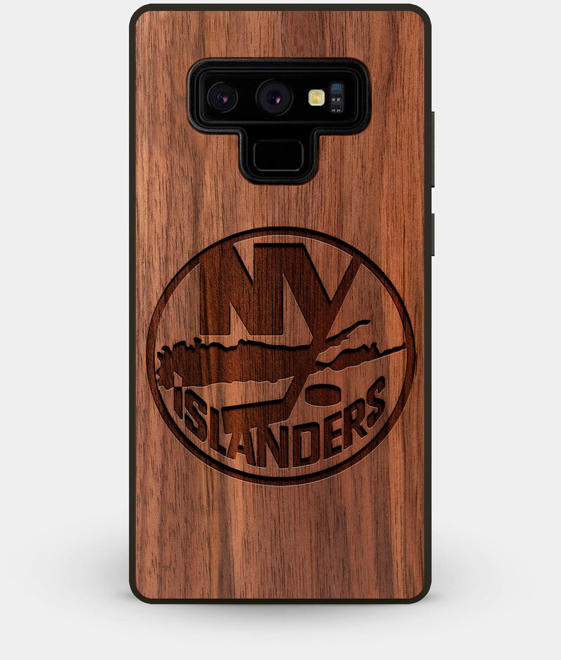 Best Custom Engraved Walnut Wood New York Islanders Note 9 Case - Engraved In Nature