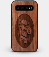 Best Custom Engraved Walnut Wood New York Jets Galaxy S10 Plus Case - Engraved In Nature
