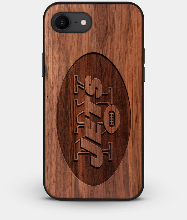 Best Custom Engraved Walnut Wood New York Jets iPhone 7 Case - Engraved In Nature