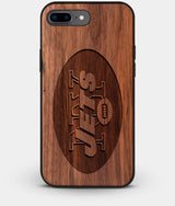 Best Custom Engraved Walnut Wood New York Jets iPhone 7 Plus Case - Engraved In Nature