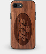 Best Custom Engraved Walnut Wood New York Jets iPhone 8 Case - Engraved In Nature