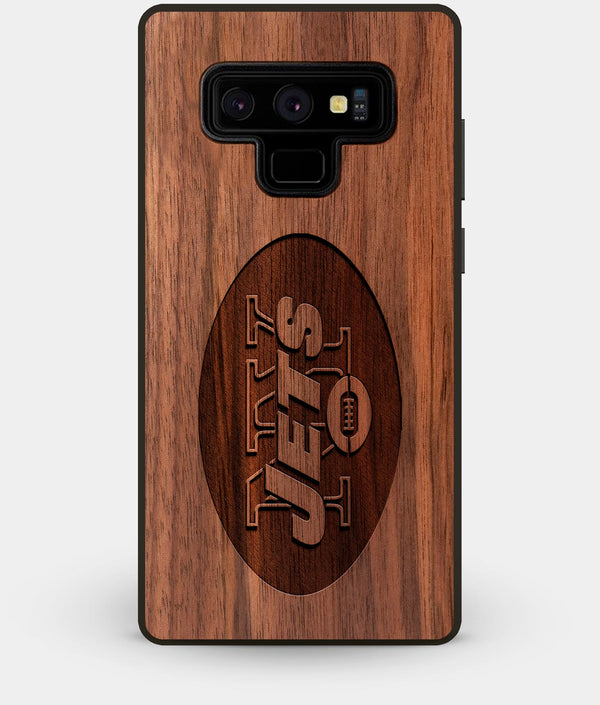 Best Custom Engraved Walnut Wood New York Jets Note 9 Case - Engraved In Nature