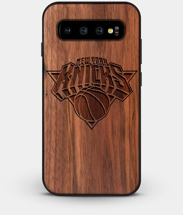 Best Custom Engraved Walnut Wood New York Knicks Galaxy S10 Case - Engraved In Nature
