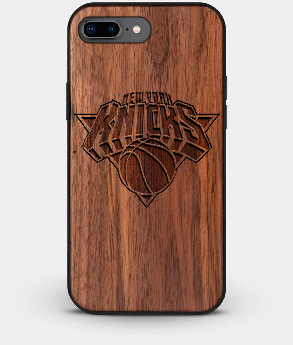 Best Custom Engraved Walnut Wood New York Knicks iPhone 8 Plus Case - Engraved In Nature