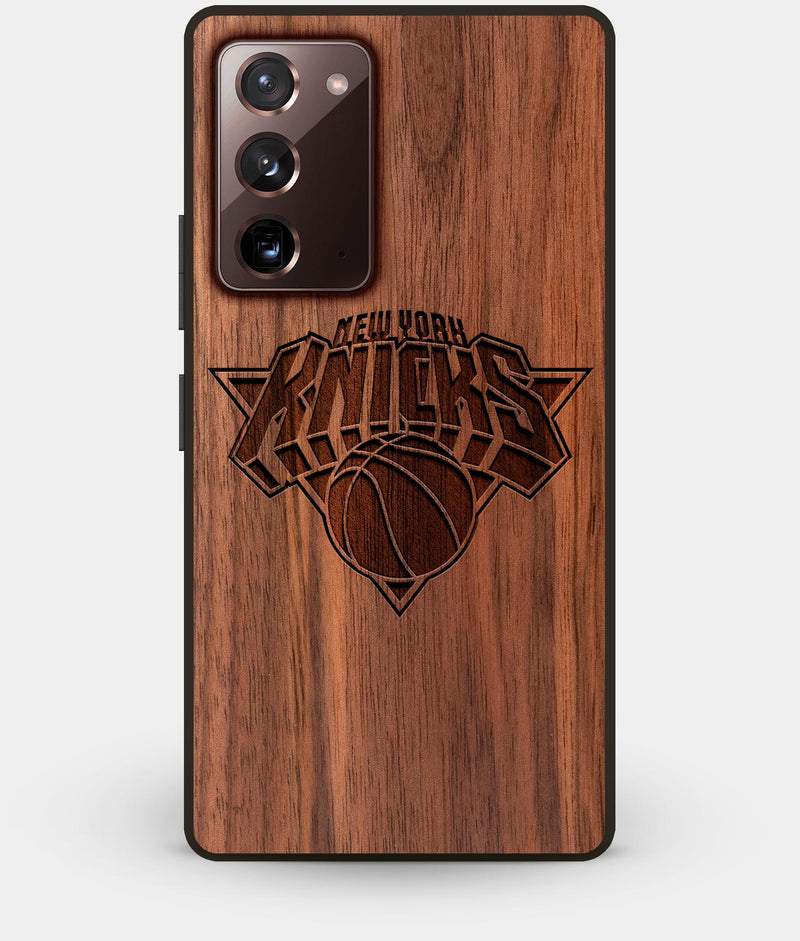 Best Custom Engraved Walnut Wood New York Knicks Note 20 Case - Engraved In Nature