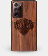 Best Custom Engraved Walnut Wood New York Knicks Note 20 Ultra Case - Engraved In Nature