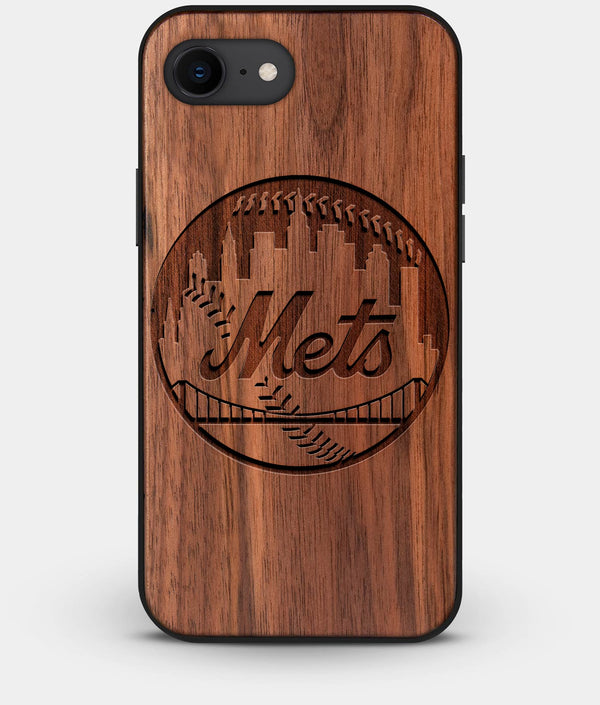 Best Custom Engraved Walnut Wood New York Mets iPhone 7 Case - Engraved In Nature