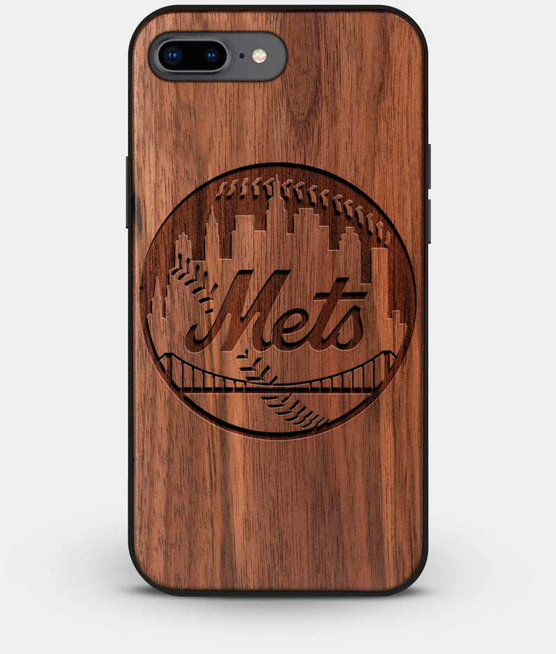 Best Custom Engraved Walnut Wood New York Mets iPhone 7 Plus Case - Engraved In Nature