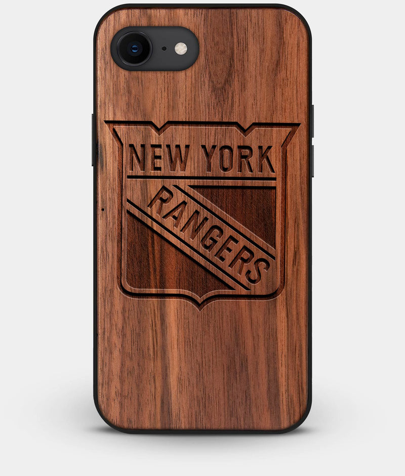 Best Custom Engraved Walnut Wood New York Rangers iPhone 7 Case - Engraved In Nature