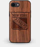 Best Custom Engraved Walnut Wood New York Rangers iPhone 8 Case - Engraved In Nature