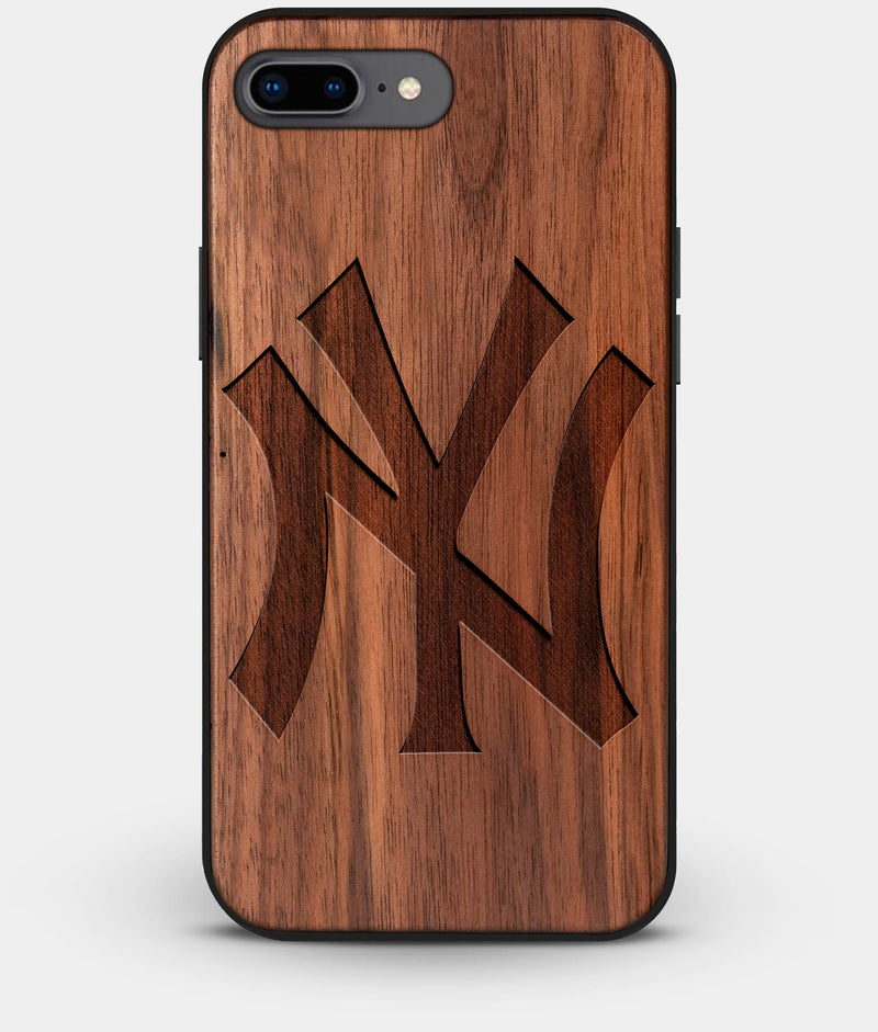 Best Custom Engraved Walnut Wood New York Yankees iPhone 7 Plus Case Classic - Engraved In Nature