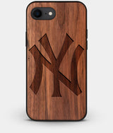 Best Custom Engraved Walnut Wood New York Yankees iPhone 8 Case Classic - Engraved In Nature