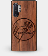 Best Custom Engraved Walnut Wood New York Yankees Note 10 Plus Case - Engraved In Nature