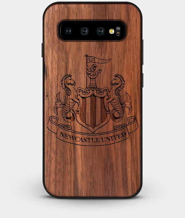 Best Custom Engraved Walnut Wood Newcastle United F.C. Galaxy S10 Plus Case - Engraved In Nature