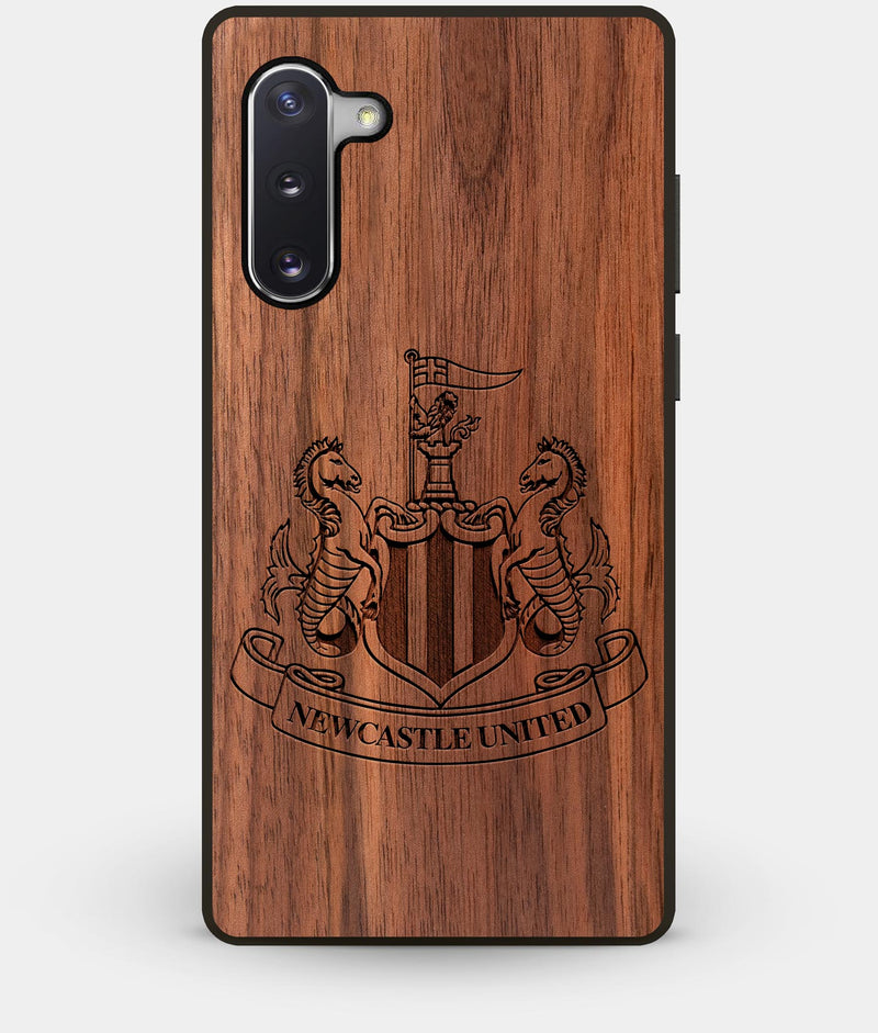 Best Custom Engraved Walnut Wood Newcastle United F.C. Note 10 Case - Engraved In Nature