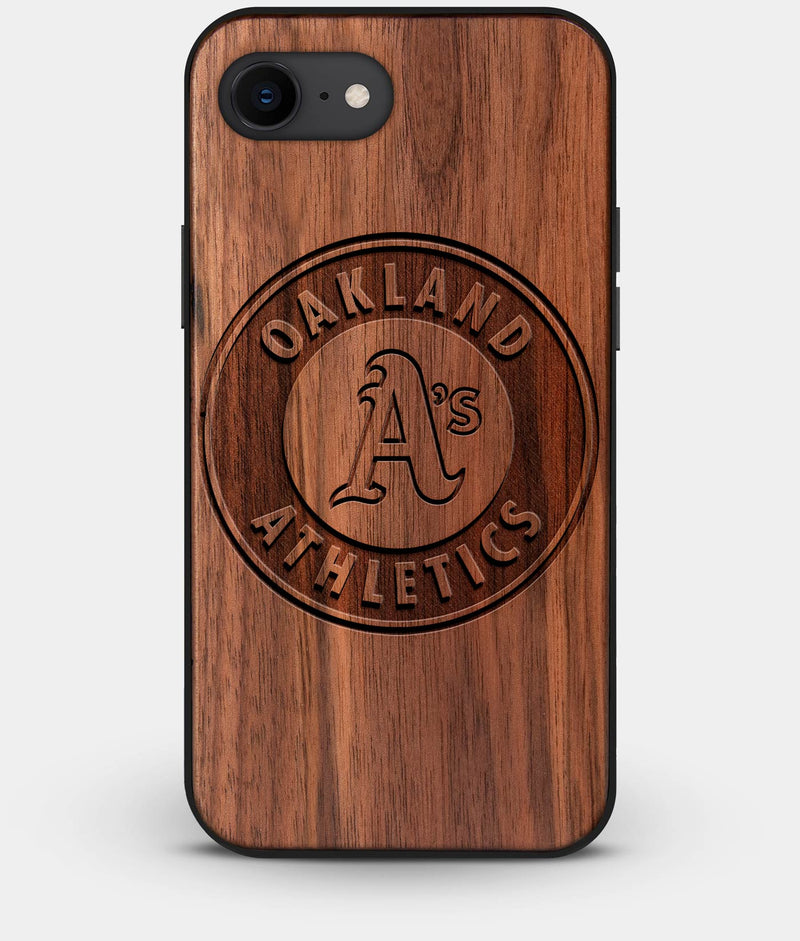 Best Custom Engraved Walnut Wood Oakland Athletics iPhone 7 Case - Engraved In Nature
