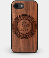 Best Custom Engraved Walnut Wood Oakland Athletics iPhone 8 Case - Engraved In Nature