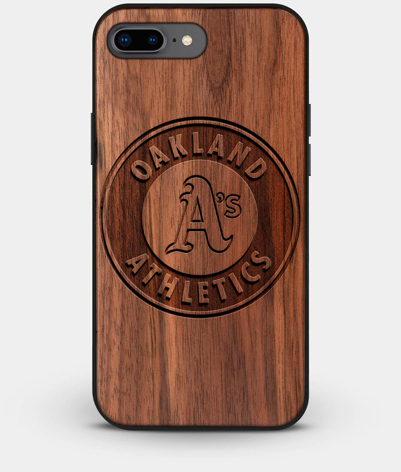 Best Custom Engraved Walnut Wood Oakland Athletics iPhone 8 Plus Case - Engraved In Nature