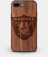 Best Custom Engraved Walnut Wood Las Vegas Raiders iPhone 7 Plus Case - Engraved In Nature