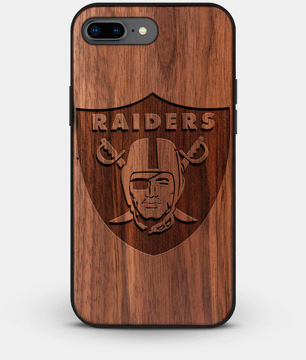 Best Custom Engraved Walnut Wood Las Vegas Raiders iPhone 8 Plus Case - Engraved In Nature