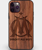 Custom Carved Wood Olympique de Marseille iPhone 11 Pro Max Case | Personalized Walnut Wood Olympique de Marseille Cover, Birthday Gift, Gifts For Him, Monogrammed Gift For Fan | by Engraved In Nature
