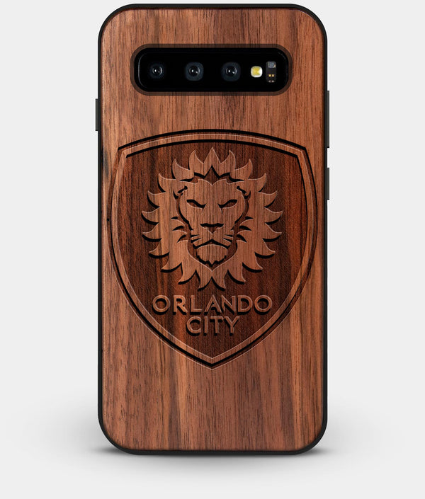 Best Custom Engraved Walnut Wood Orlando City SC Galaxy S10 Plus Case - Engraved In Nature