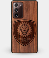 Best Custom Engraved Walnut Wood Orlando City SC Note 20 Case - Engraved In Nature