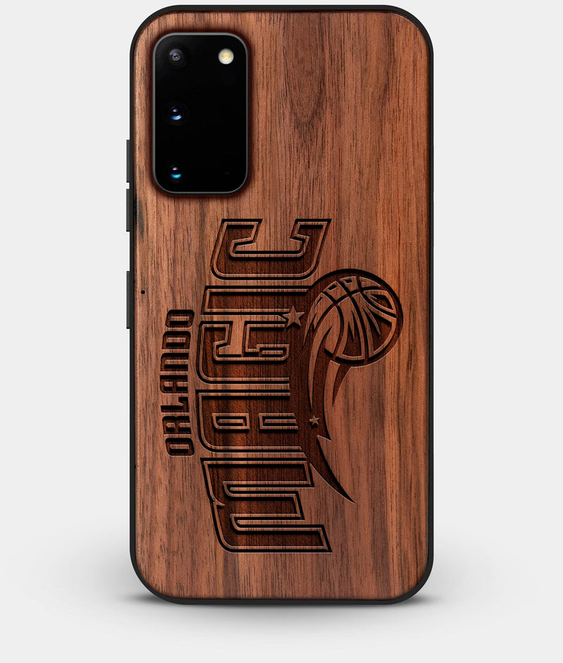 Best Walnut Wood Orlando Magic Galaxy S20 FE Case - Custom Engraved Cover - Engraved In Nature