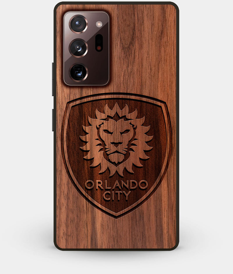 Best Custom Engraved Walnut Wood Orlando Magic Note 20 Ultra Case - Engraved In Nature