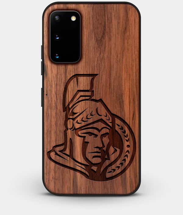 Best Walnut Wood Ottawa Senators Galaxy S20 FE Case - Custom Engraved Cover - Engraved In Nature