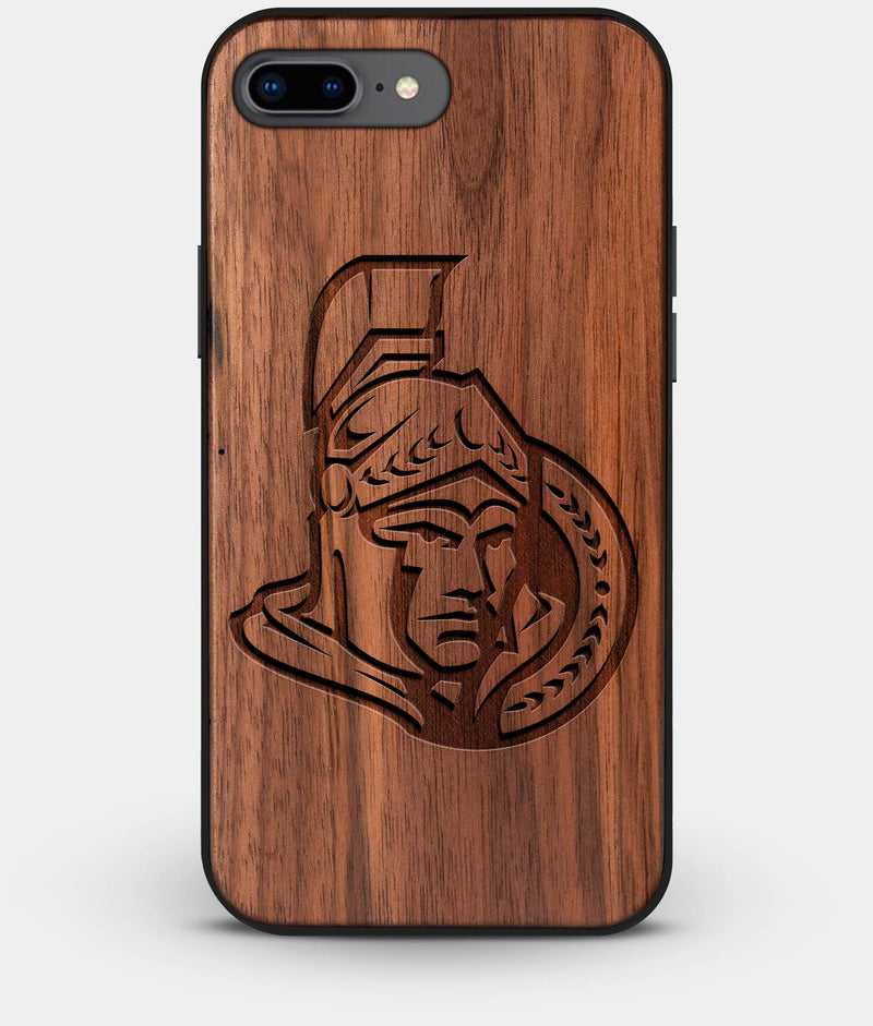 Best Custom Engraved Walnut Wood Ottawa Senators iPhone 7 Plus Case - Engraved In Nature