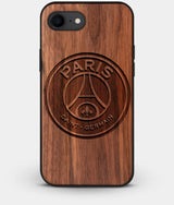 Best Custom Engraved Walnut Wood Paris Saint Germain F.C. iPhone 8 Case - Engraved In Nature