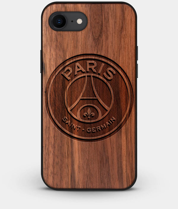 Best Custom Engraved Walnut Wood Paris Saint Germain F.C. iPhone 8 Case - Engraved In Nature