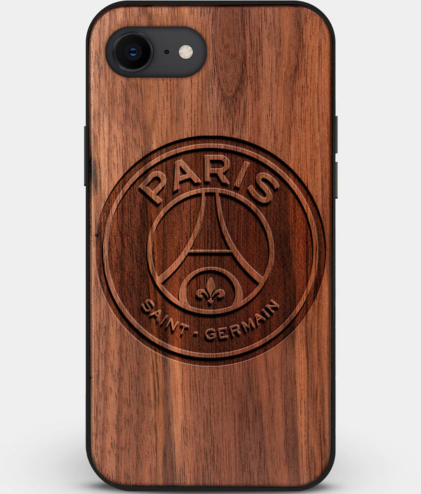 Best Custom Engraved Walnut Wood Paris Saint Germain F.C. iPhone SE Case - Engraved In Nature