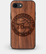 Best Custom Engraved Walnut Wood Philadelphia 76Ers iPhone 7 Case - Engraved In Nature