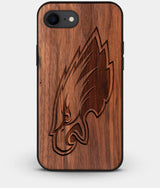 Best Custom Engraved Walnut Wood Philadelphia Eagles iPhone 8 Case - Engraved In Nature