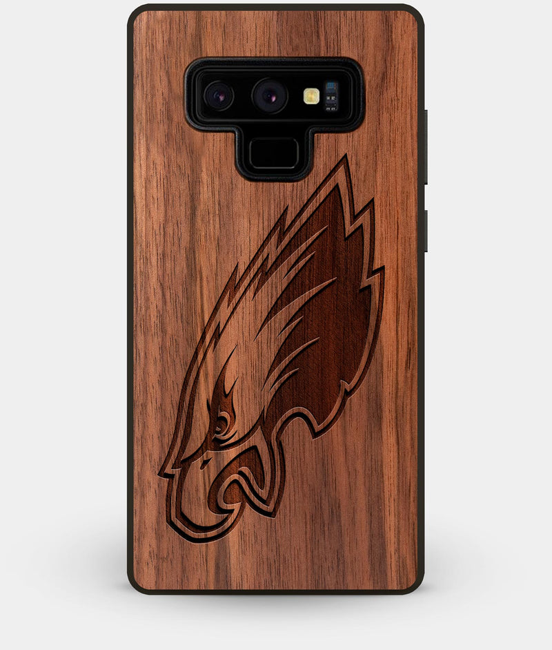 Best Custom Engraved Walnut Wood Philadelphia Eagles Note 9 Case - Engraved In Nature