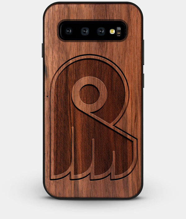 Best Custom Engraved Walnut Wood Philadelphia Flyers Galaxy S10 Case - Engraved In Nature
