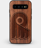 Best Custom Engraved Walnut Wood Philadelphia Flyers Galaxy S10 Plus Case - Engraved In Nature