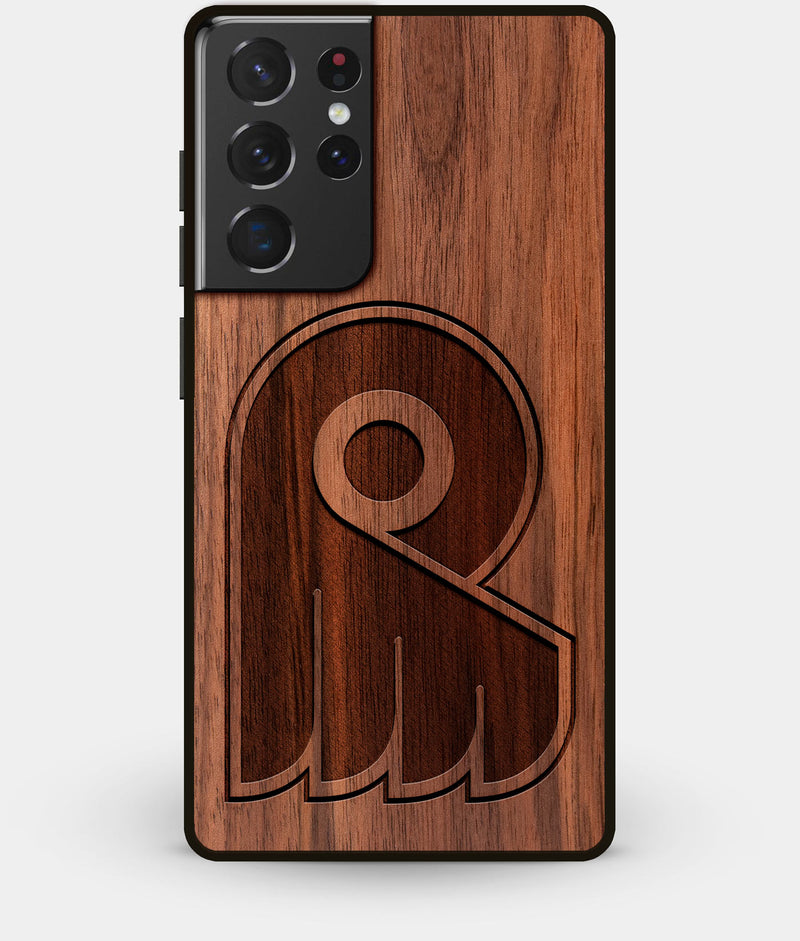 Custom Engraved Walnut Wood Philadelphia Flyers Galaxy S21 Ultra Case ...