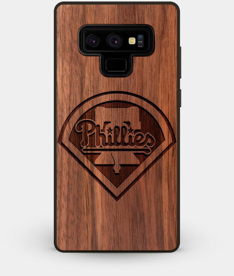 Best Custom Engraved Walnut Wood Philadelphia Phillies Note 9 Case - Engraved In Nature