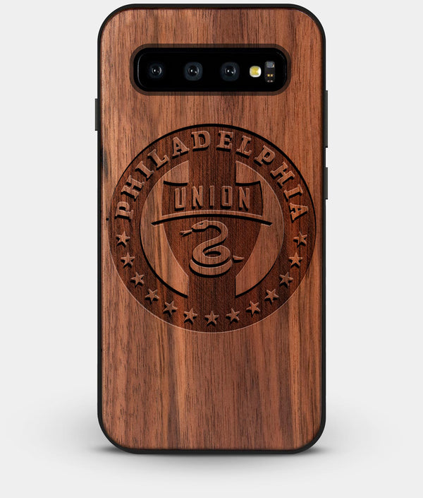 Best Custom Engraved Walnut Wood Philadelphia Union Galaxy S10 Plus Case - Engraved In Nature