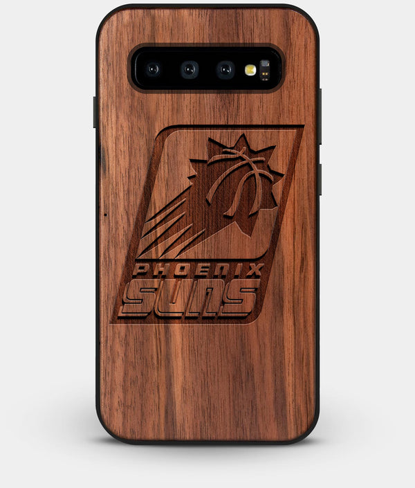 Best Custom Engraved Walnut Wood Phoenix Suns Galaxy S10 Plus Case - Engraved In Nature