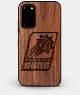 Best Walnut Wood Phoenix Suns Galaxy S20 FE Case - Custom Engraved Cover - Engraved In Nature
