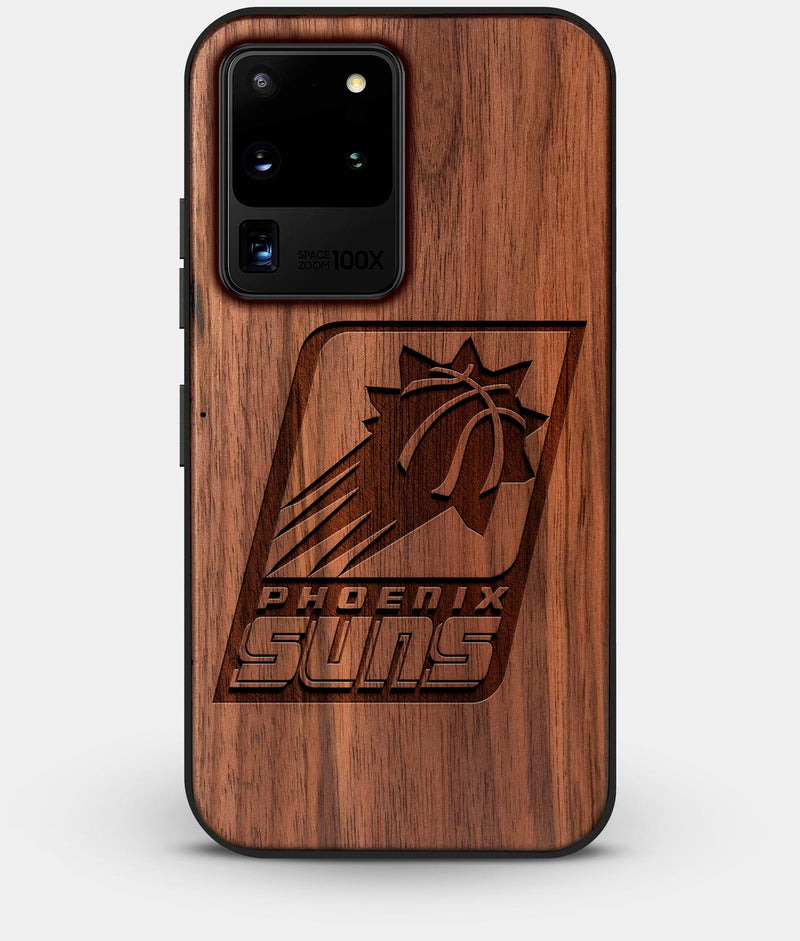 Best Custom Engraved Walnut Wood Phoenix Suns Galaxy S20 Ultra Case - Engraved In Nature