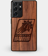 Best Walnut Wood Phoenix Suns Galaxy S21 Ultra Case - Custom Engraved Cover - Engraved In Nature