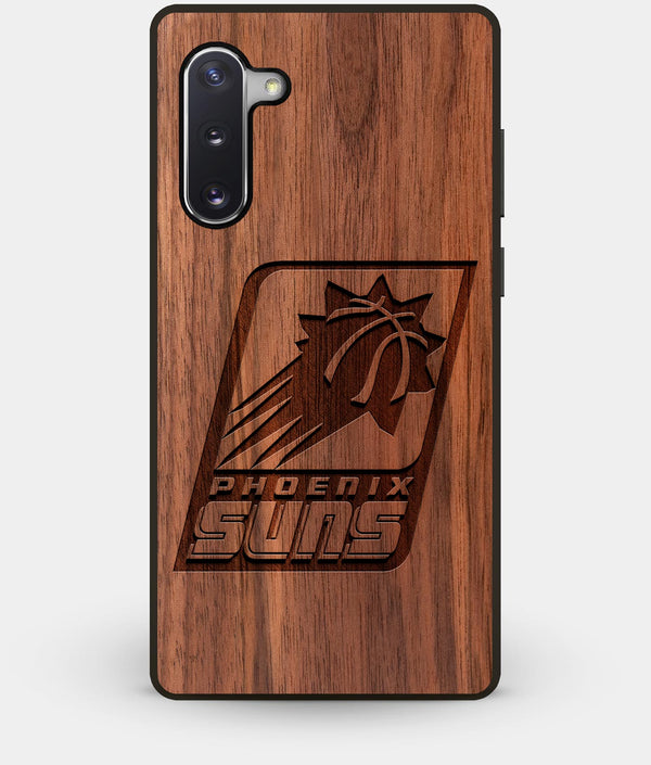 Best Custom Engraved Walnut Wood Phoenix Suns Note 10 Case - Engraved In Nature
