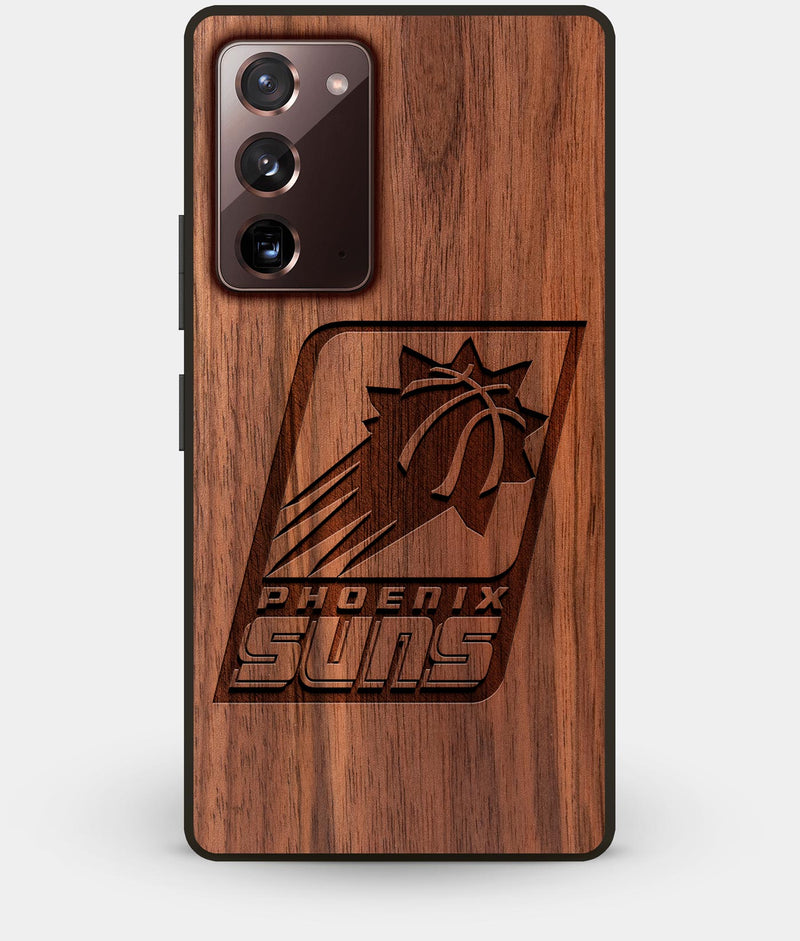Best Custom Engraved Walnut Wood Phoenix Suns Note 20 Case - Engraved In Nature